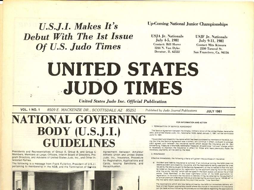 07/81 United States Judo Times
